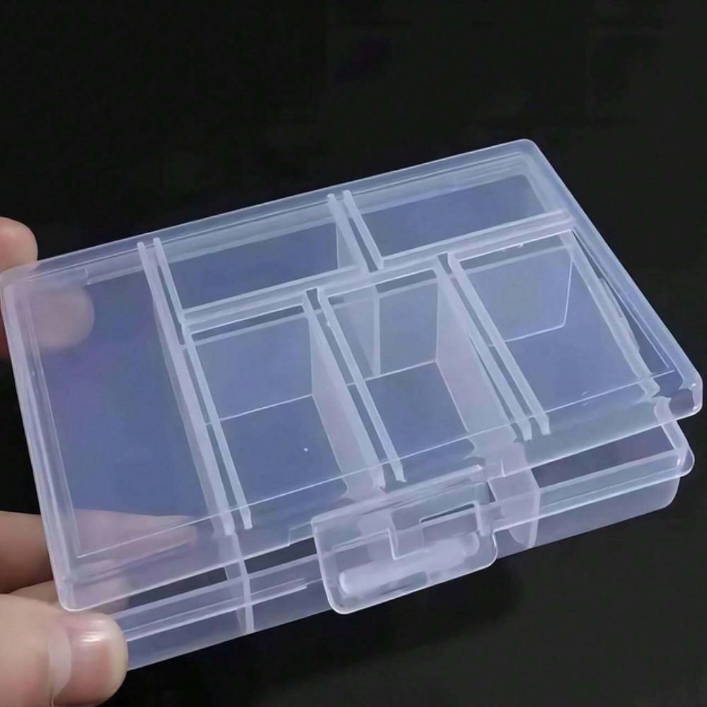 Clear 6pc Compartment Box