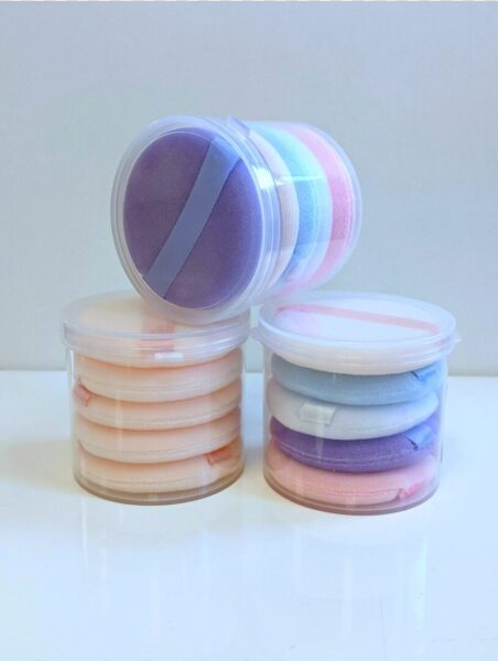 Round Powder Puff set