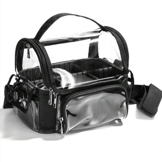 CLEAR SHOULDER STRAP SET BAG WITH DIVIDERS