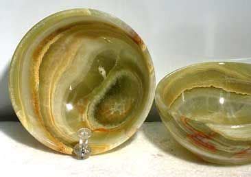 Onyx and selenite crystal Bowls