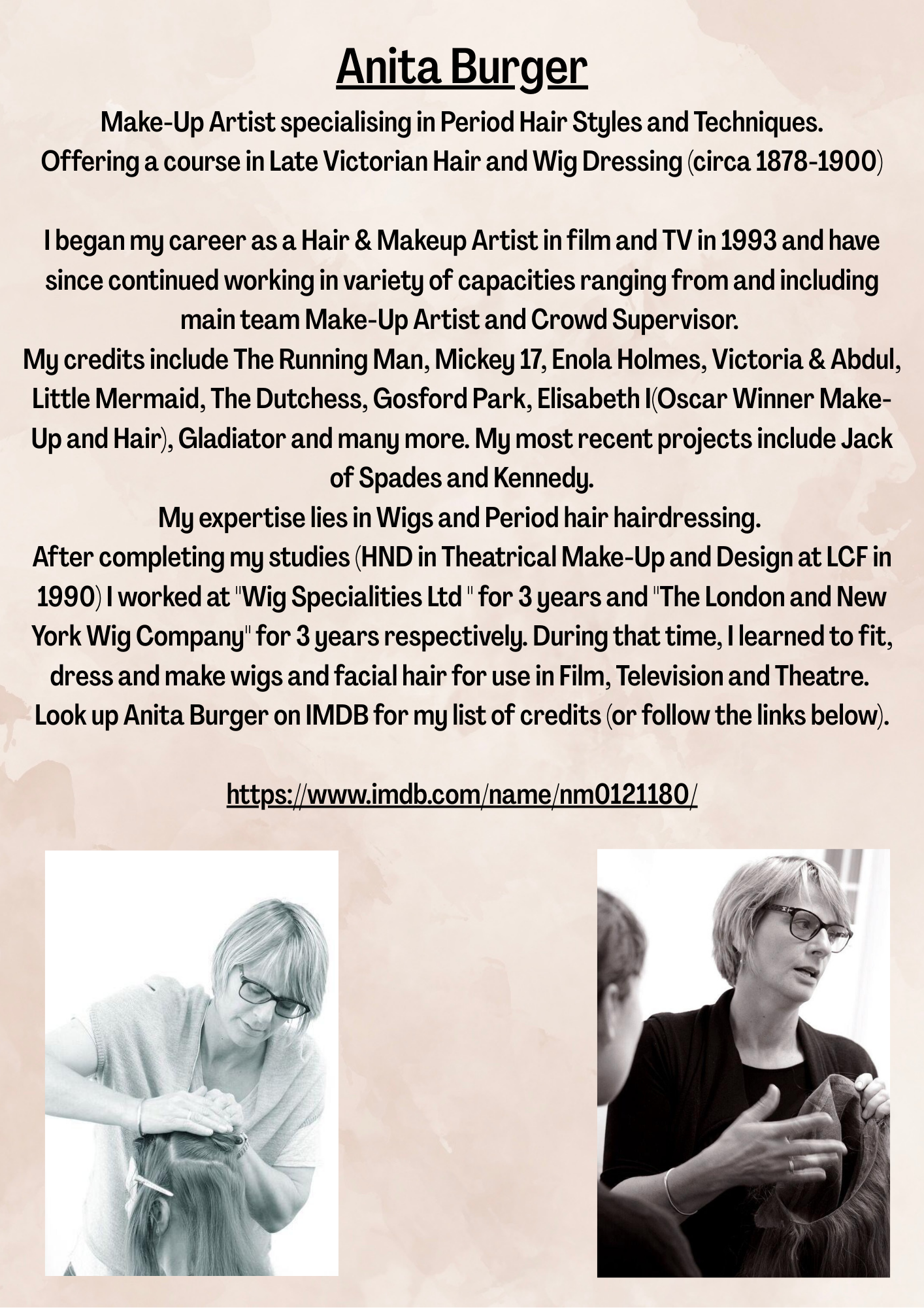 Late Victorian beginner Hairstyling course