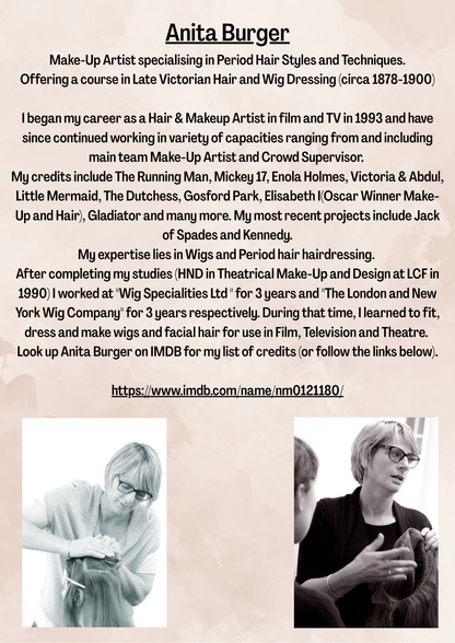 Late Victorian beginner Hairstyling course